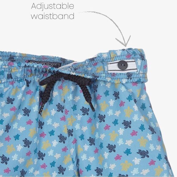 VILEBREQUIN BOYS BLUE MICRO-TURTLE SWIM SHORTS 6Y - Picture 9 of 9